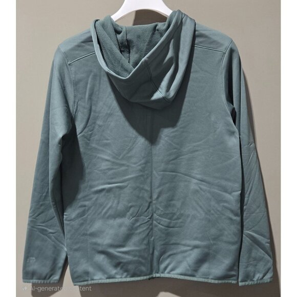 All In Motion Light Green Fleece Lined Full Zip Hooded Sweatshirt -  Small 34/36 - Picture 3 of 7